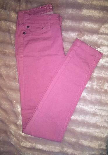 Roze uske pantalone XS. Odlicno stoje, skroz uske, sa elastinom, uzivo na lalafo.rs — 1 Roze uske pantalone XS. Odlicno stoje, skroz uske, sa elastinom, uzivo — 1