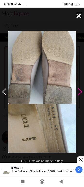 SNIŽENO!!!GUCCI mokasine – made in Italy - Model: klasične mokasine na lalafo.rs — 5 SNIŽENO!!!GUCCI mokasine – made in Italy - Model: klasične mokasine — 5