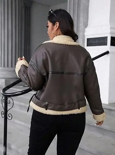 Ženska pilotska jakna sa veštačkim krznom - Model: kraća na lalafo.rs Ženska pilotska jakna sa veštačkim krznom - Model: kraća