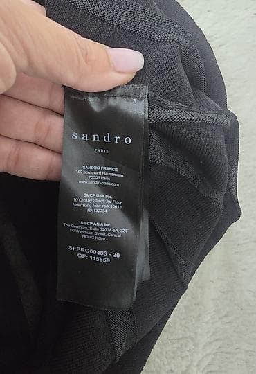 Sandro Paris dugačka plisirana crna knit haljina. Savršena. divan na lalafo.rs — 8 Sandro Paris dugačka plisirana crna knit haljina. Savršena. divan — 8