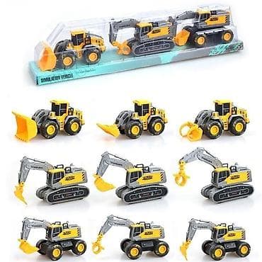 Toy Construction Vehicles: Set građevinskih vozila – 6 u 1 mini modeli - Komplet sadrži više at lalafo.rs — 1 Toy Construction Vehicles: Set građevinskih vozila – 6 u 1 mini modeli - Komplet sadrži više — 1