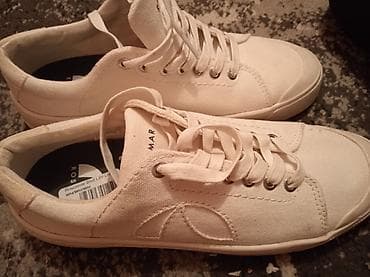 Beli platneni patike Roscomar - Brend: Roscomar (logotip na ulošku i na lalafo.rs — 2 Beli platneni patike Roscomar - Brend: Roscomar (logotip na ulošku i — 2