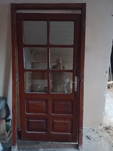 Dryers: Drvena sobna vrata sa staklenim panelima i štokom - Materijal: puno at lalafo.rs — 3 Dryers: Drvena sobna vrata sa staklenim panelima i štokom - Materijal: puno — 3