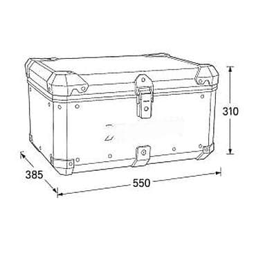 Oprema za bicikliste: Aluminijumski gornji kofer za motocikl – X-LAND - Materijal na lalafo.rs — 8 Oprema za bicikliste: Aluminijumski gornji kofer za motocikl – X-LAND - Materijal — 8