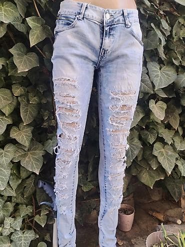 Ženske skinny farmerke, veličina M. - Boja: svetlo isprane (light na lalafo.rs Ženske skinny farmerke, veličina M. - Boja: svetlo isprane (light