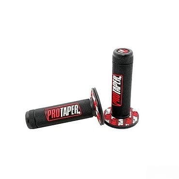 Crne ProTaper ručice za motocikl, pogodne za upravljač. Izrađene od na lalafo.rs Crne ProTaper ručice za motocikl, pogodne za upravljač. Izrađene od