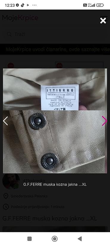 RASPRODAJA!!G.F.FERRE muska kozna jakna. Bez na lalafo.rs — 5 RASPRODAJA!!G.F.FERRE muska kozna jakna. Bez — 5