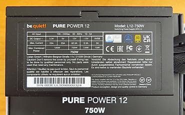 Electronics: Novo Be Quiet Pure Power 12 750W Gold ATX 3.1 PCIe 5.1/ MTBF 11.5 god at lalafo.rs — 7 Electronics: Novo Be Quiet Pure Power 12 750W Gold ATX 3.1 PCIe 5.1/ MTBF 11.5 god — 7