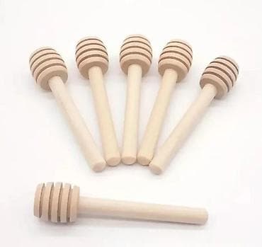 cepaci za drva: Drvene kašikice za med – mini “honey dipper” štapići - Materijal na lalafo.rs — 4 cepaci za drva: Drvene kašikice za med – mini “honey dipper” štapići - Materijal — 4