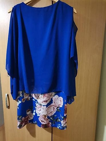 Plava haljina sa cvetnim dezenom. Kao nova, prelepih boja. Donji deo na lalafo.rs — 4 Plava haljina sa cvetnim dezenom. Kao nova, prelepih boja. Donji deo — 4