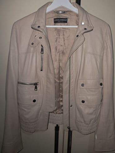 Kožna jakna Prava koža, M, Dolce & Gabbana, bоја - Bež na lalafo.rs Kožna jakna Prava koža, M, Dolce & Gabbana, bоја - Bež