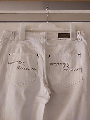 pantalone butiku ali: Zara bele pantalone velicina 36, ali pratite mere. Poluobim struka 40 na lalafo.rs — 3 pantalone butiku ali: Zara bele pantalone velicina 36, ali pratite mere. Poluobim struka 40 — 3