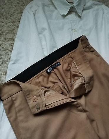 ZARA pantalone u braon boji, odgovaraju M veličini. Perfektno stanje ☆ na lalafo.rs — 2 ZARA pantalone u braon boji, odgovaraju M veličini. Perfektno stanje ☆ — 2