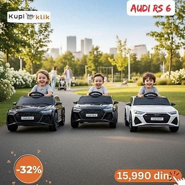 Dečiji električni automobil Audi RS 6 - Model: licencirani Audi RS 6 na lalafo.rs — 1 Dečiji električni automobil Audi RS 6 - Model: licencirani Audi RS 6 — 1