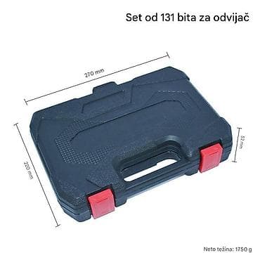 Set nasadnih ključeva i bitova 1/4" – 131 komada u koferu - na lalafo.rs — 6 Set nasadnih ključeva i bitova 1/4" – 131 komada u koferu - — 6