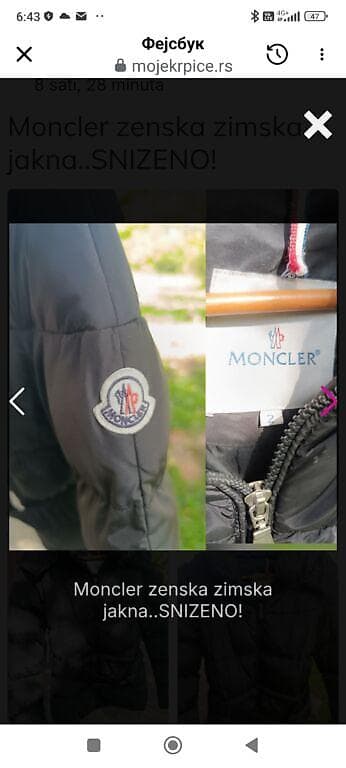 RASPRODAJA!!! Original Moncler zimska jakna . naznacen na lalafo.rs — 4 RASPRODAJA!!! Original Moncler zimska jakna . naznacen — 4