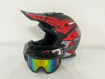 Equipment for cyclists: Kaciga za motocross/enduro sa naočarima - Tip: off-road/mx kaciga sa at lalafo.rs — 1 Equipment for cyclists: Kaciga za motocross/enduro sa naočarima - Tip: off-road/mx kaciga sa — 1