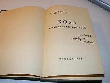 Kosa Ispadanje i njega kose Šime Čajkovac, 1933Autor: Čajkovac na lalafo.rs Kosa Ispadanje i njega kose Šime Čajkovac, 1933Autor: Čajkovac