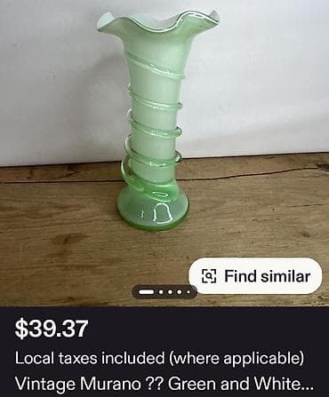 Vases and pots: Vaza nova murano kala,rucni rad 1960g +. Vaza nova,duvano staklo,sve at lalafo.rs — 4 Vases and pots: Vaza nova murano kala,rucni rad 1960g +. Vaza nova,duvano staklo,sve — 4