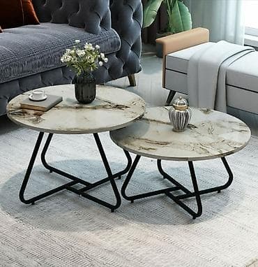 Antique Club Tables: Set klub-stolića (2 komada) – okrugli ✨Set HERA od dva moderna at lalafo.rs — 2 Antique Club Tables: Set klub-stolića (2 komada) – okrugli ✨Set HERA od dva moderna — 2