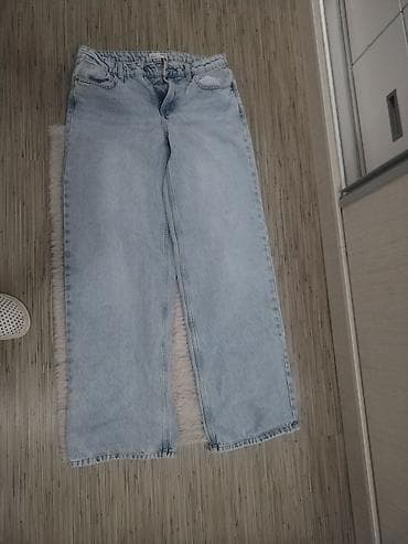 Ženske farmerke – svetlo plavi denim, straight/široke nogavice - na lalafo.rs — 1 Ženske farmerke – svetlo plavi denim, straight/široke nogavice - — 1