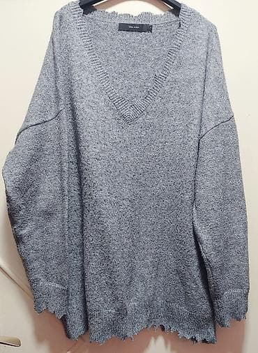 Sivi ženski džemper sa V-izrezom – Vero Moda - Brend: Vero Moda na lalafo.rs — 1 Sivi ženski džemper sa V-izrezom – Vero Moda - Brend: Vero Moda — 1