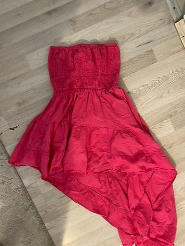 OBE HALJINE ZA 1000 dinara Letnja strapless haljina sa volanima - na lalafo.rs — 2 OBE HALJINE ZA 1000 dinara Letnja strapless haljina sa volanima - — 2