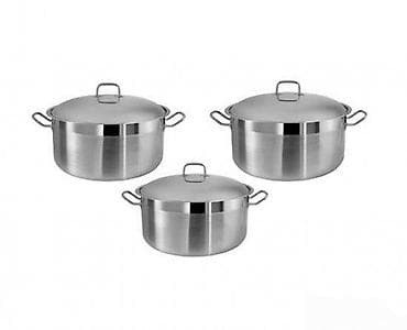 Set šerpi 3/1 BR-36C NOVO. Opis proizvoda Nerđajući čelik 18/10 na lalafo.rs Set šerpi 3/1 BR-36C NOVO. Opis proizvoda Nerđajući čelik 18/10