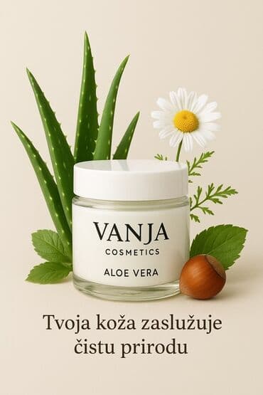 VANJA Cosmetics – Aloe Vera krema za lice Prirodna hidratantna krema na lalafo.rs VANJA Cosmetics – Aloe Vera krema za lice Prirodna hidratantna krema