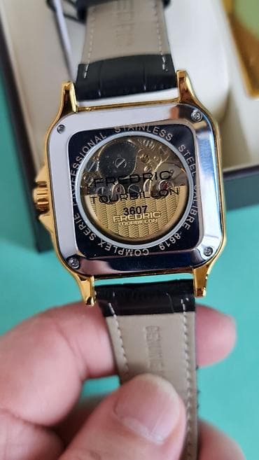 Frederic Tourbillon – muški mehanički sat - Kućište kvadratnog oblika at lalafo.rs — 6 Frederic Tourbillon – muški mehanički sat - Kućište kvadratnog oblika — 6