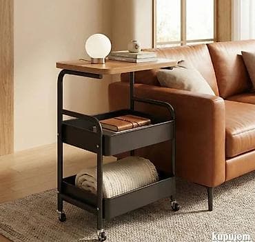 Moderan stočić sa točkićima Dimenzije: 30 x 42 x 77cm – kompaktna i at lalafo.rs — 4 Moderan stočić sa točkićima Dimenzije: 30 x 42 x 77cm – kompaktna i — 4