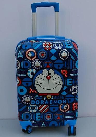 Travel suitcases and bags: Set kofera Doraemon – 2 komada - Dizajn: šareni plavi print sa likom at lalafo.rs — 8 Travel suitcases and bags: Set kofera Doraemon – 2 komada - Dizajn: šareni plavi print sa likom — 8