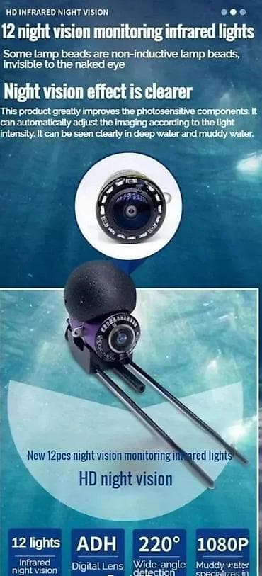 Electronics: PODVODNA KAMERA ZA RIBOLOV NOVA KAMERA ZA PECAROSE I ALASE | Cene at lalafo.rs — 9 Electronics: PODVODNA KAMERA ZA RIBOLOV NOVA KAMERA ZA PECAROSE I ALASE | Cene — 9