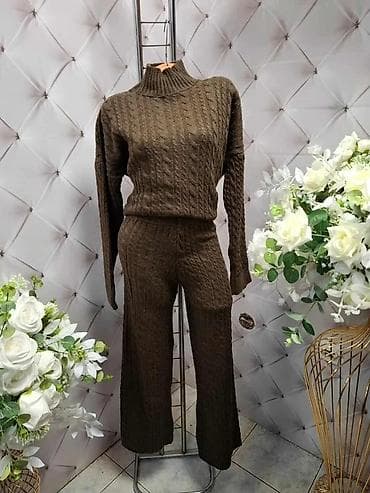 Ženski komplet – džemper i pantalone - Model: dvoslojni komplet sa na lalafo.rs — 2 Ženski komplet – džemper i pantalone - Model: dvoslojni komplet sa — 2