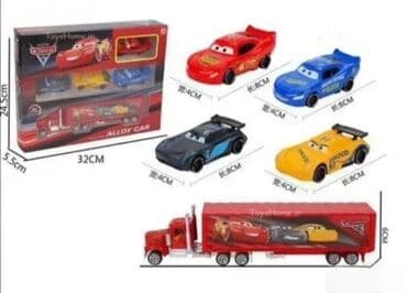 Autići: Munja Mekvin metalni autići + transporter koji se otvara Set od 4 na lalafo.rs — 2 Autići: Munja Mekvin metalni autići + transporter koji se otvara Set od 4 — 2