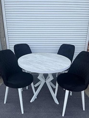 Okrugli trpezarijski set – sto sa 4 stolice - Dizajn: moderan okrugli na lalafo.rs — 3 Okrugli trpezarijski set – sto sa 4 stolice - Dizajn: moderan okrugli — 3