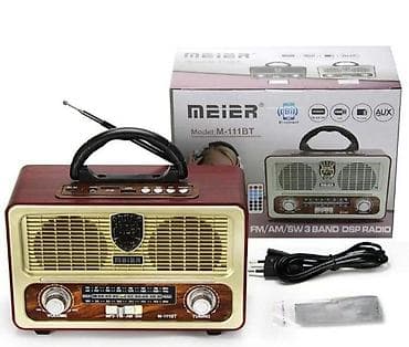 Bluetooth zvučnik – Retro dizajn, FM, USB, AUX Odličan model na lalafo.rs — 3 Bluetooth zvučnik – Retro dizajn, FM, USB, AUX Odličan model — 3