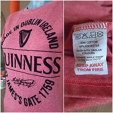 Guinness ženska majica, veličina S. - Boja: losos/koralno roze na lalafo.rs — 3 Guinness ženska majica, veličina S. - Boja: losos/koralno roze — 3