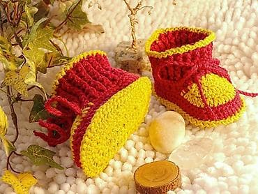 🌿 Patofne CVETIĆ – ručno heklane bebi patofnice 👣 Veličina: 8 cm za na lalafo.rs — 2 🌿 Patofne CVETIĆ – ručno heklane bebi patofnice 👣 Veličina: 8 cm za — 2