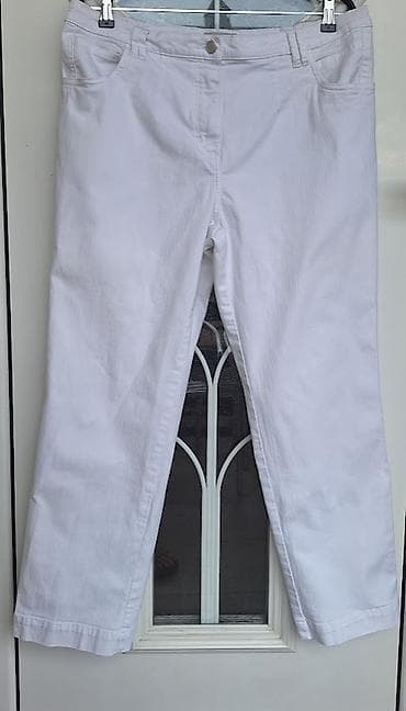 Bele pantalone – Malva, veličina XL - Model: klasičan kroj sa pet na lalafo.rs Bele pantalone – Malva, veličina XL - Model: klasičan kroj sa pet