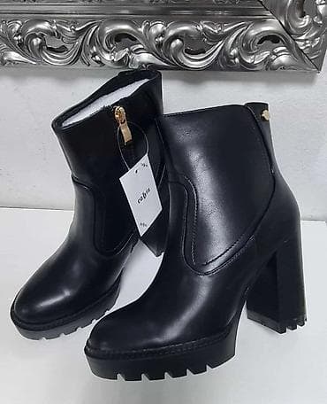 Ženske čizme na štiklu – model “cobin” 36-41 - Materijal: glatka crna at lalafo.rs — 1 Ženske čizme na štiklu – model “cobin” 36-41 - Materijal: glatka crna — 1