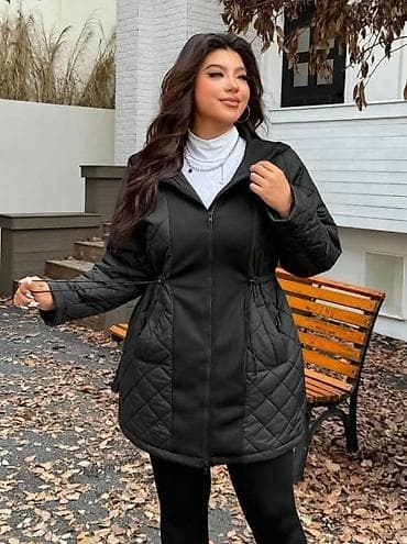 sako laneni: Ženska prošivena jakna sa kapuljačom – crna velicina 2XL 3XL - Dužina at lalafo.rs — 5 sako laneni: Ženska prošivena jakna sa kapuljačom – crna velicina 2XL 3XL - Dužina — 5