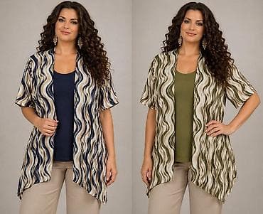 Women's Sweaters, Cardigans: 04. Kardigani za punije
2XL 3XL 4XL
Cena : 2.250 dinara A at lalafo.rs — 3 Women's Sweaters, Cardigans: 04. Kardigani za punije
2XL 3XL 4XL
Cena : 2.250 dinara A — 3
