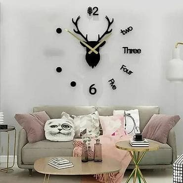 3D Samolepljivi zidni satovi – Model Jelen 3D samolepljivi satovi su na lalafo.rs — 1 3D Samolepljivi zidni satovi – Model Jelen 3D samolepljivi satovi su — 1
