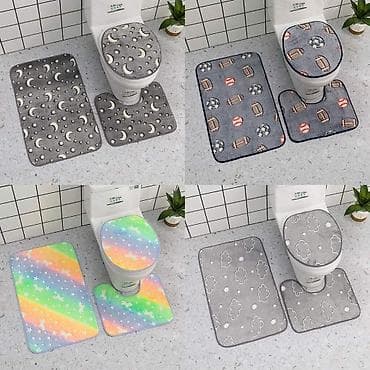 Trodelni set za kupatilo koji sveti u mraku CENA 2350 din Izgled na lalafo.rs — 6 Trodelni set za kupatilo koji sveti u mraku CENA 2350 din Izgled — 6