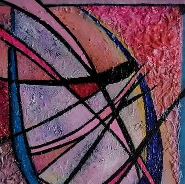 Koloritna umetnička slika na platnu sa blind ramom 30x25cm, rađena na lalafo.rs — 2 Koloritna umetnička slika na platnu sa blind ramom 30x25cm, rađena — 2