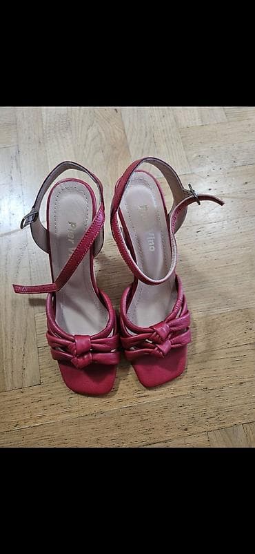 Elegantne ženske sandale sa visokom petom u privlačnoj crvenoj boji na lalafo.rs — 3 Elegantne ženske sandale sa visokom petom u privlačnoj crvenoj boji — 3