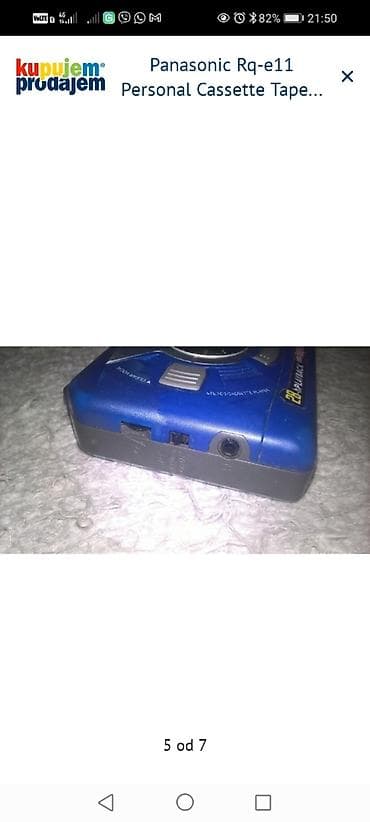 Panasonic RQ-E11 personalni kasetni plejer (Walkman) - Kompaktan na lalafo.rs — 5 Panasonic RQ-E11 personalni kasetni plejer (Walkman) - Kompaktan — 5