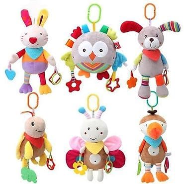 Crib & Stroller Toys: Plišane viseće igračke za bebe – set raznobojnih likova (zec, sova at lalafo.rs — 1 Crib & Stroller Toys: Plišane viseće igračke za bebe – set raznobojnih likova (zec, sova — 1