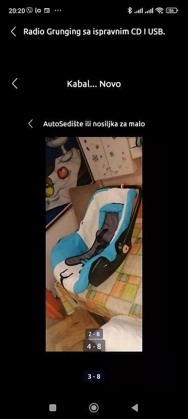 Auto Sedište ili Nosiljka za dete LORELI ispravno do 13 kg univerzal na lalafo.rs — 3 Auto Sedište ili Nosiljka za dete LORELI ispravno do 13 kg univerzal — 3